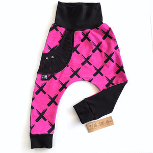 LIMITED EDITION "X" Hot Pink Harem Joggers