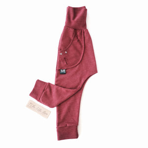 Burgundy Harem Joggers RTS