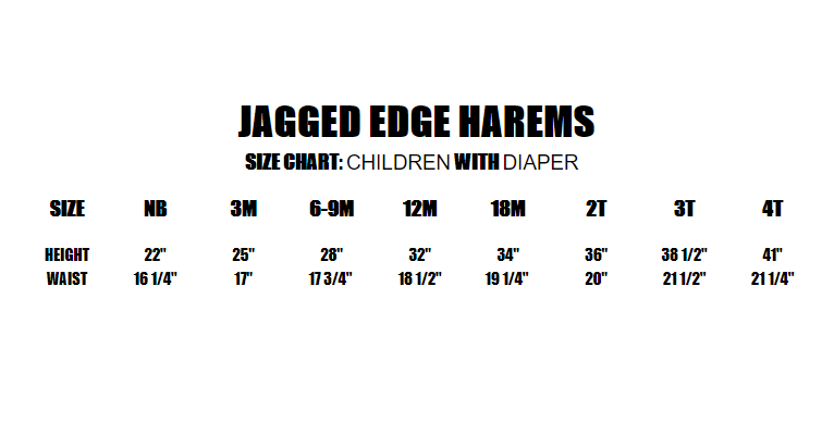 Black Jagged Edge Harems